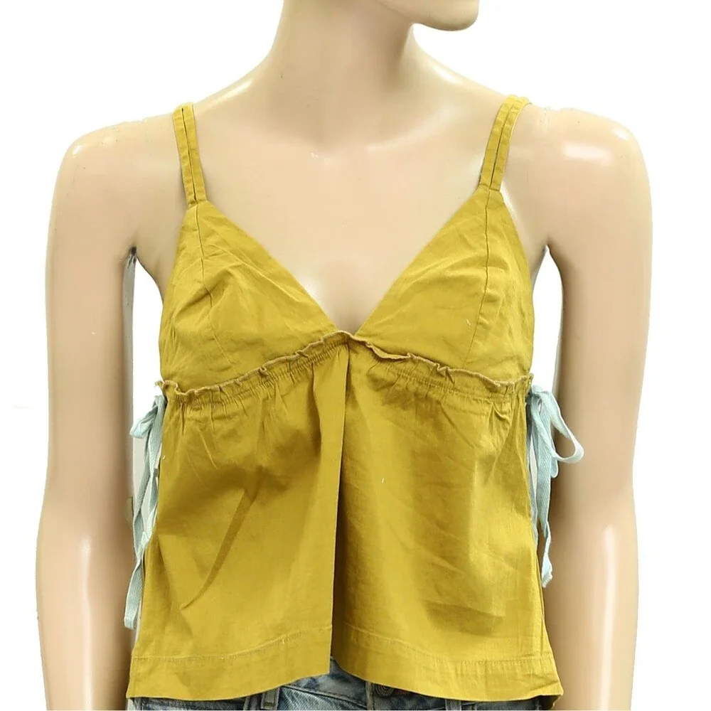 Free People Free-Est Fields Of Love Tank Blouse Cami Top Sleeveless M NEW 279082